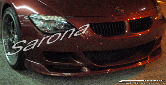 Custom BMW 6 Series  Coupe & Convertible Front Add-on Lip (2005 - 2010) - $390.00 (Part #BM-050-FA)
